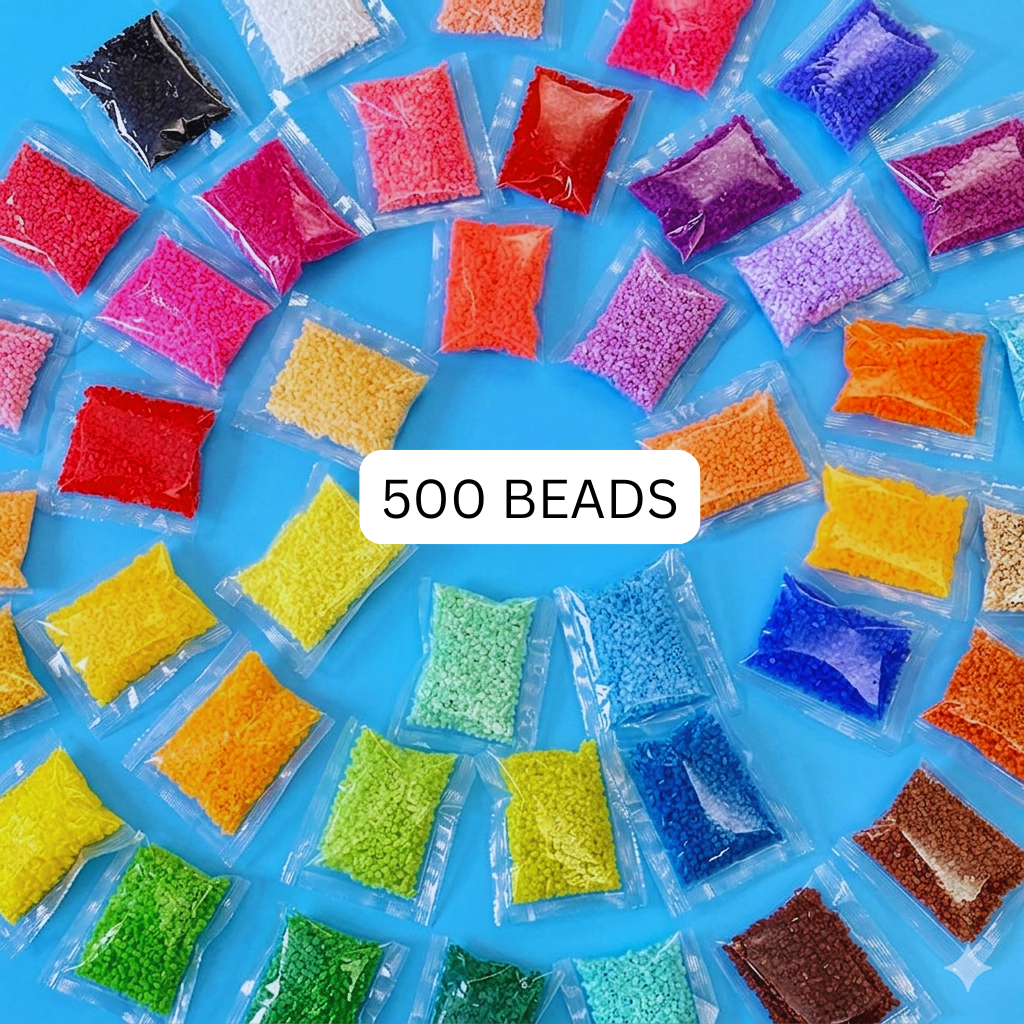 Fuse Beads Mini Refill — 500 Beads | Single Color | 2.6mm | Try New Shades