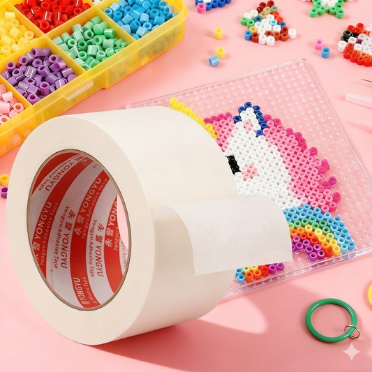 Fuse Beads Masking Tape — 40mm × 20m | Anti-Warp | Large Project Essential | Heat Resistant