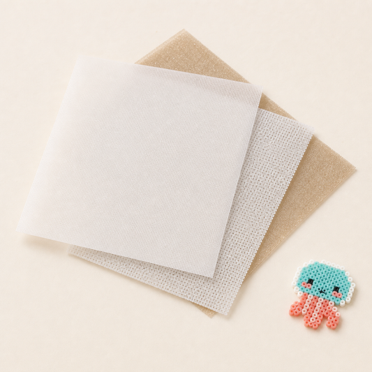 Reusable ironing sheets in fine, coarse and tea shimmer finishes for fuse beads
